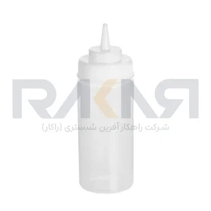 بطری سس ۴۷۰ میلی‌لیتری پلاستیکی سفید