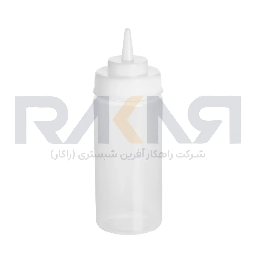 بطری سس ۴۷۰ میلی‌لیتری پلاستیکی سفید