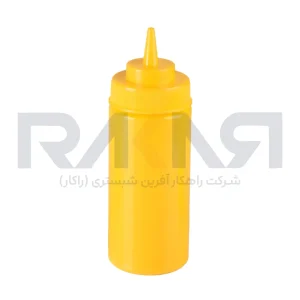 بطری سس ۴۷۰ میلی‌لیتری پلاستیکی زرد