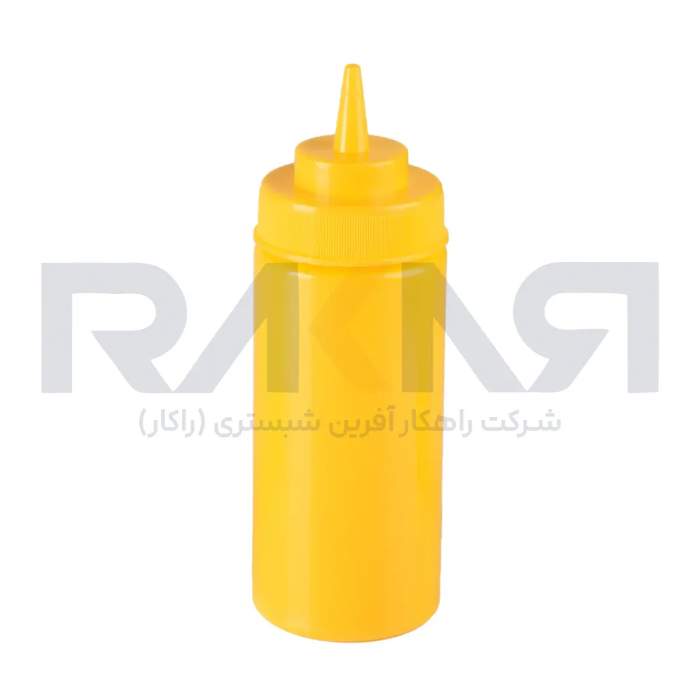 بطری سس ۴۷۰ میلی‌لیتری پلاستیکی زرد
