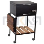 باربیکیو پایه دار ۵۰ سانت تمام رنگی درب تخت