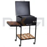 باربیکیو پایه دار ۵۰ سانت تمام رنگی درب تخت عرض ۵۰