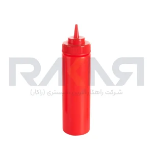 بطری سس ۷۰۰ میلی‌لیتری پلاستیکی قرمز