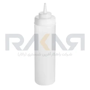 بطری سس ۷۰۰ میلی‌لیتری پلاستیکی سفید