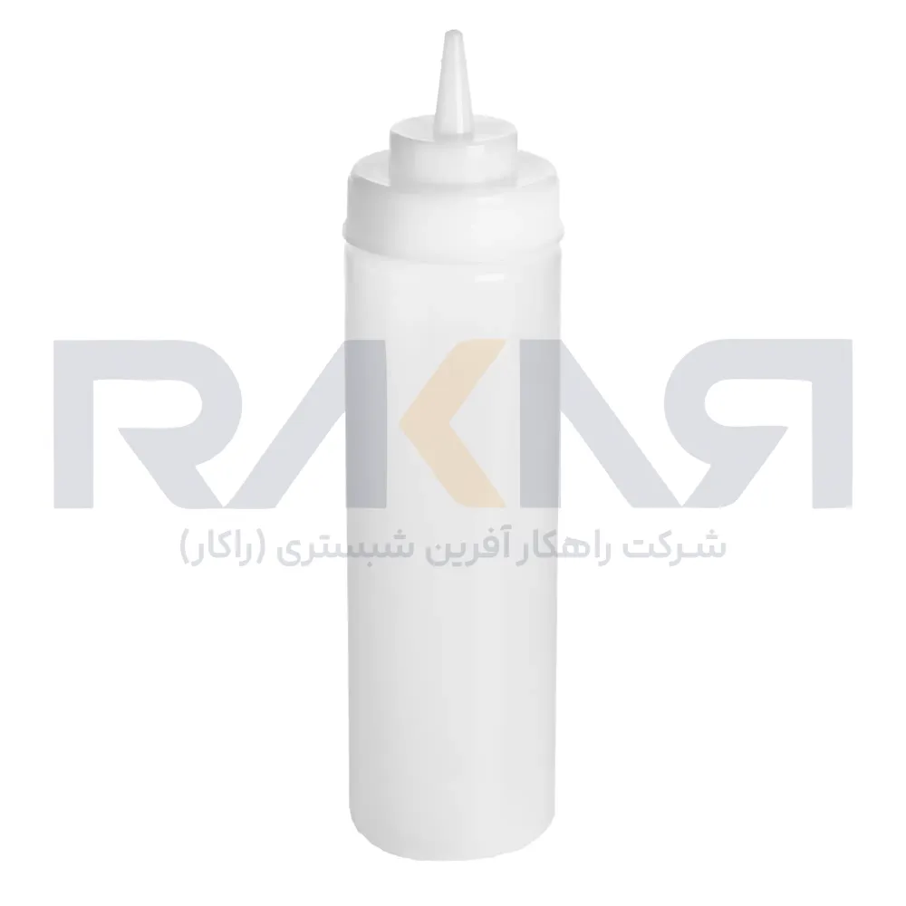 بطری سس ۷۰۰ میلی‌لیتری پلاستیکی سفید