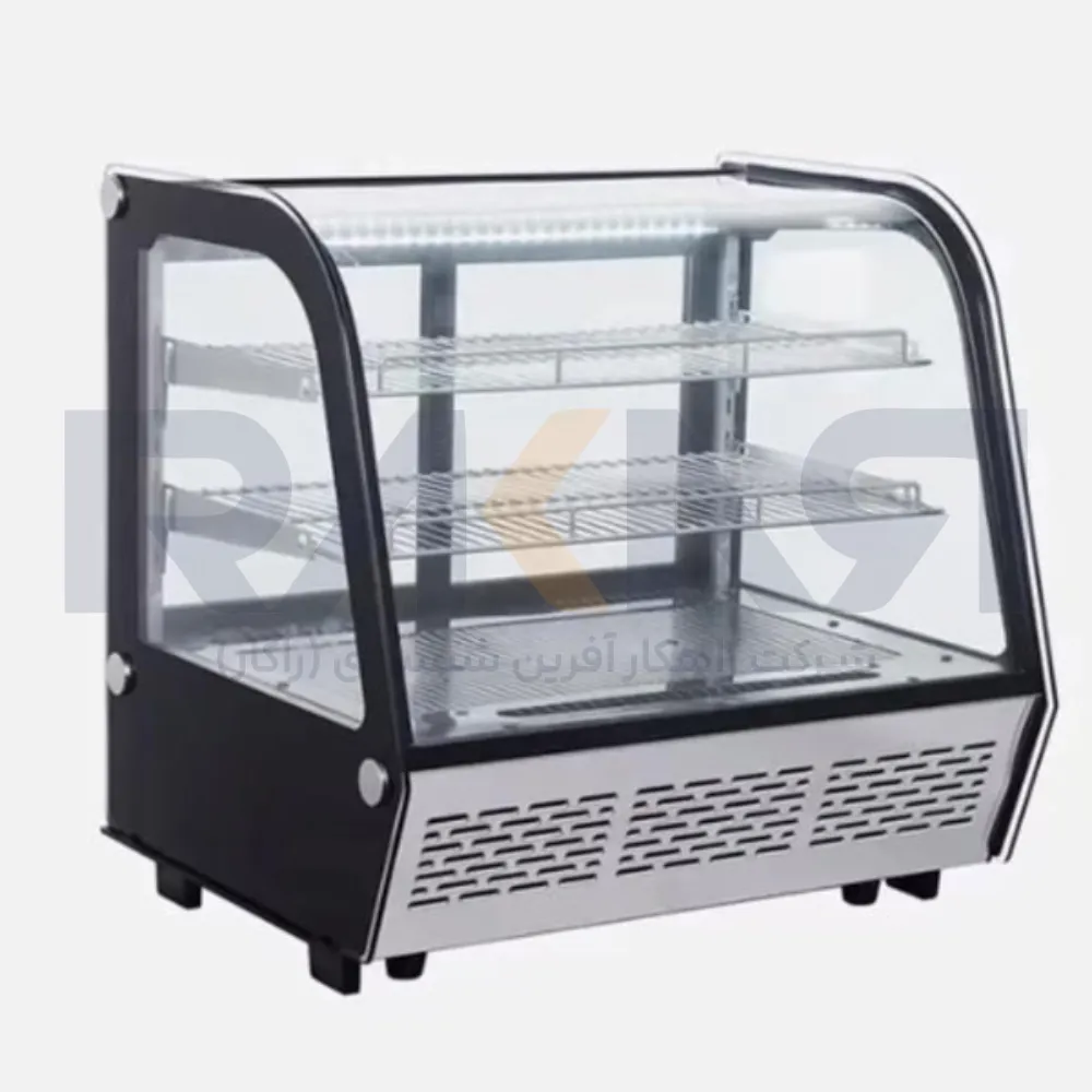 90 cm curved glass showcase Brax brand DCBM 90 شوکیک 90 سانت شیشه خم برند براکس DCBM 90