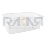 بن ماری ۱/۱ پلی کربنات عمق ۱۵ شفاف به همراه درب