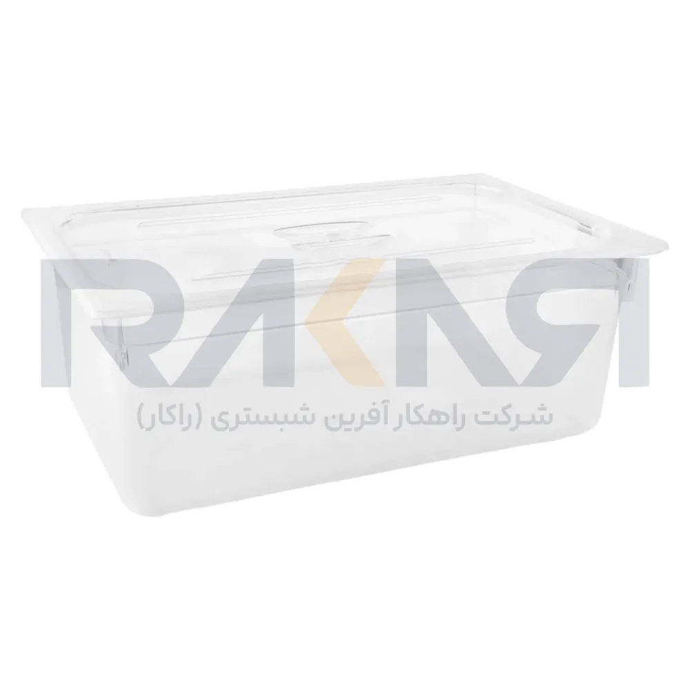 بن ماری ۱/۱ پلی کربنات عمق ۱۵ شفاف به همراه درب