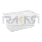 بن ماری ۱/۳ پلی کربنات عمق ۱۵ شفاف به همراه درب