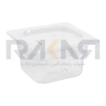 بن ماری ۱/۶ پلی کربنات عمق ۱۰ شفاف به همراه درب