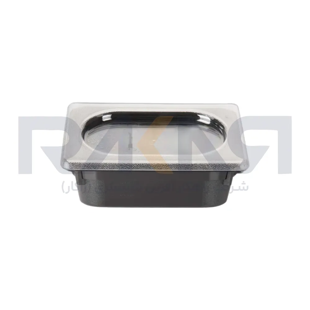 Bain-marie 1_9 polycarbonate depth 6.5 black with lid بن ماری ۱/۹ پلی کربنات عمق ۶.۵ مشکی به همراه درب