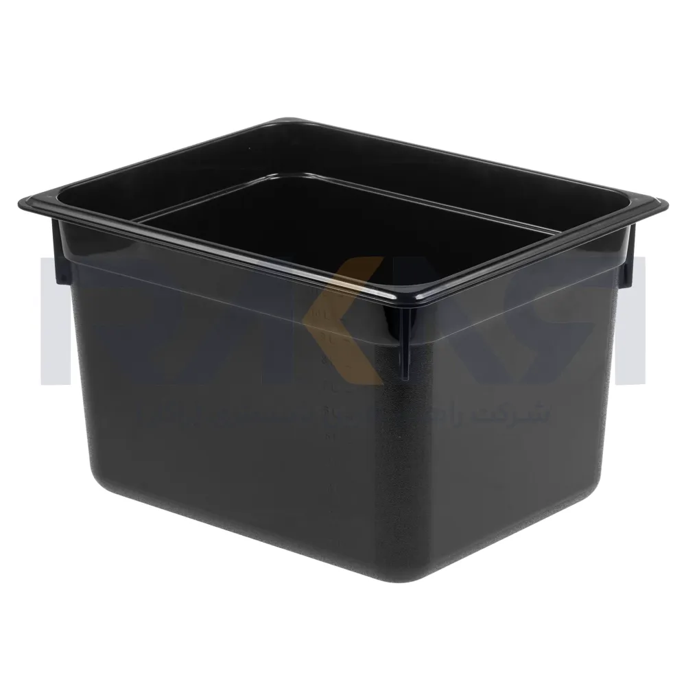 Bain-marie 2_1 polycarbonate depth 20 black without lid بن ماری 2/1 پلی کربنات عمق ۲۰ مشکی بدون درب