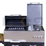 باربیکیو ۱۱۰ سانت نما استیل درب نیم هلال