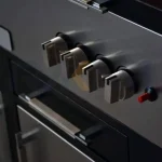 باربیکیو ۱۱۰ سانت نما استیل درب نیم هلال