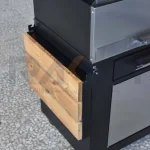 باربیکیو ۱۱۰ سانت نما استیل درب نیم هلال