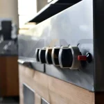 باربیکیو ۱۵۰ سانت استیل ترموود درب نیم هلال