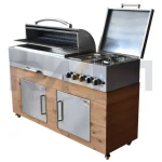 باربیکیو ۱۵۰ سانت استیل ترموود درب نیم هلال عرض ۵۰