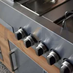 باربیکیو ۱۵۰ سانت استیل ترموود درب نیم هلال