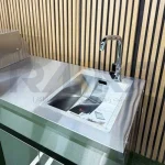 باربیکیو ۲۴۲ سانت شعله دار بالا استیل کابین نما استیل