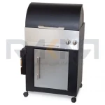 باربیکیو ۶۲ سانت نما استیل درب نیم هلال