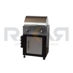 باربیکیو ۶۲ سانت نما استیل درب نیم هلال