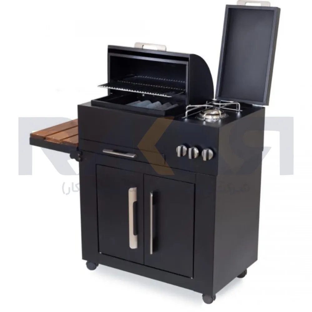 Barbecue 75 cm full color half-moon door width 50 باربیکیو ۷۵ سانت تمام رنگی درب نیم هلال عرض ۵۰