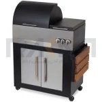 باربیکیو ۹۲ سانت نما استیل درب نیم هلال