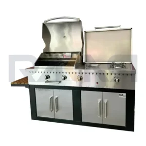 باربیکیو ۱۶۰ سانت کامل، استیل کابین نما استیل عرض ۶۰