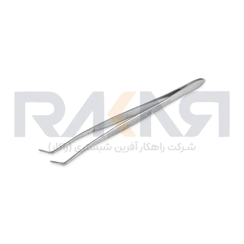 Curved food decorating tongs 16±2 cm انبر تزئین غذا انحنا دار ۲±۱۶ سانتیمتری
