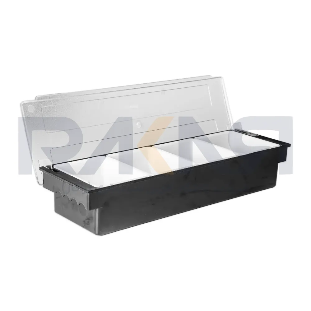 Garnish Box 4 Plastic Houses 15.5 x 49 cm گارنیش باکس ۴ خانه پلاستیکی ۱۵.۵×۴۹ سانتیمتری