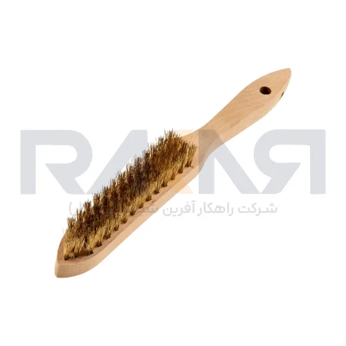 فرچه سیمی طلایی دسته چوبی ۲۸ سانتیمتری فرچه سیمی طلایی دسته چوبی ۲۸ سانتیمتری