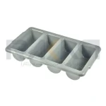 جای قاشق‌چنگال پلاستیکی ۳۲.۵×۵۲.۵ سانتیمتری طوسی