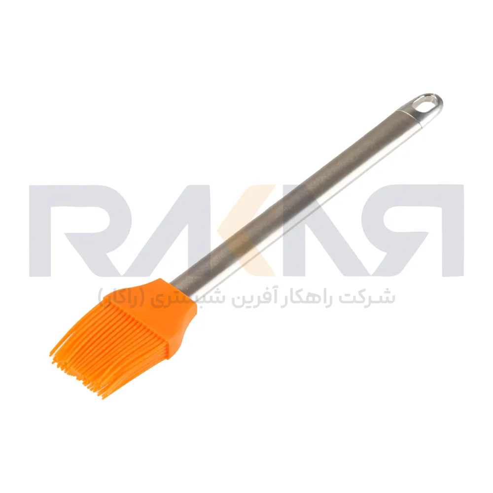 Silicone brush with steel handle 25.5 cm قلمو سیلیکونی دسته استیل ۲۵.۵ سانتیمتری