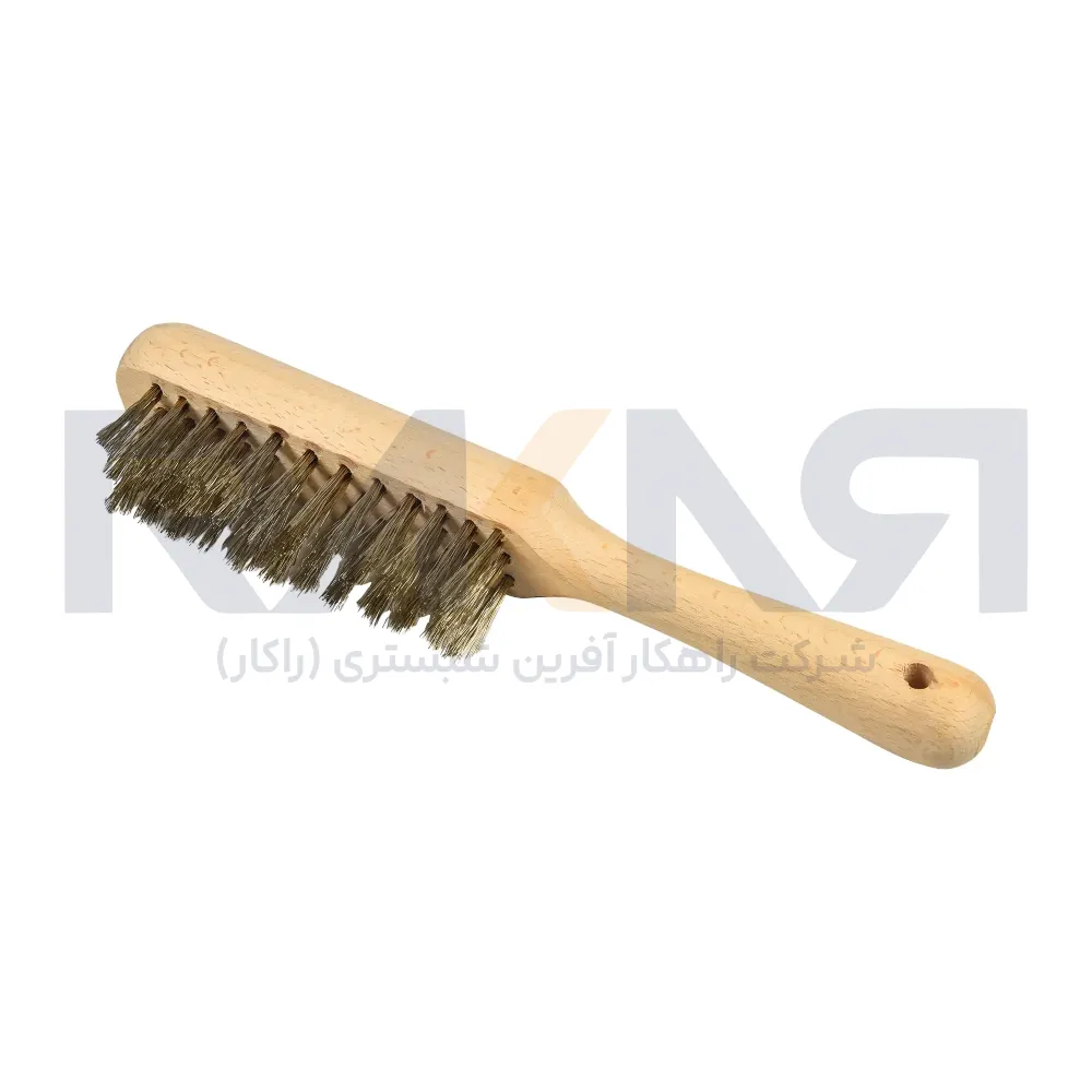 Wire brush with wooden handle 27 cm فرچه سیمی دسته چوبی ۲۷ سانتیمتری