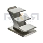 استند سرو شیرینی 3 طبقه استیل - تصویر 2