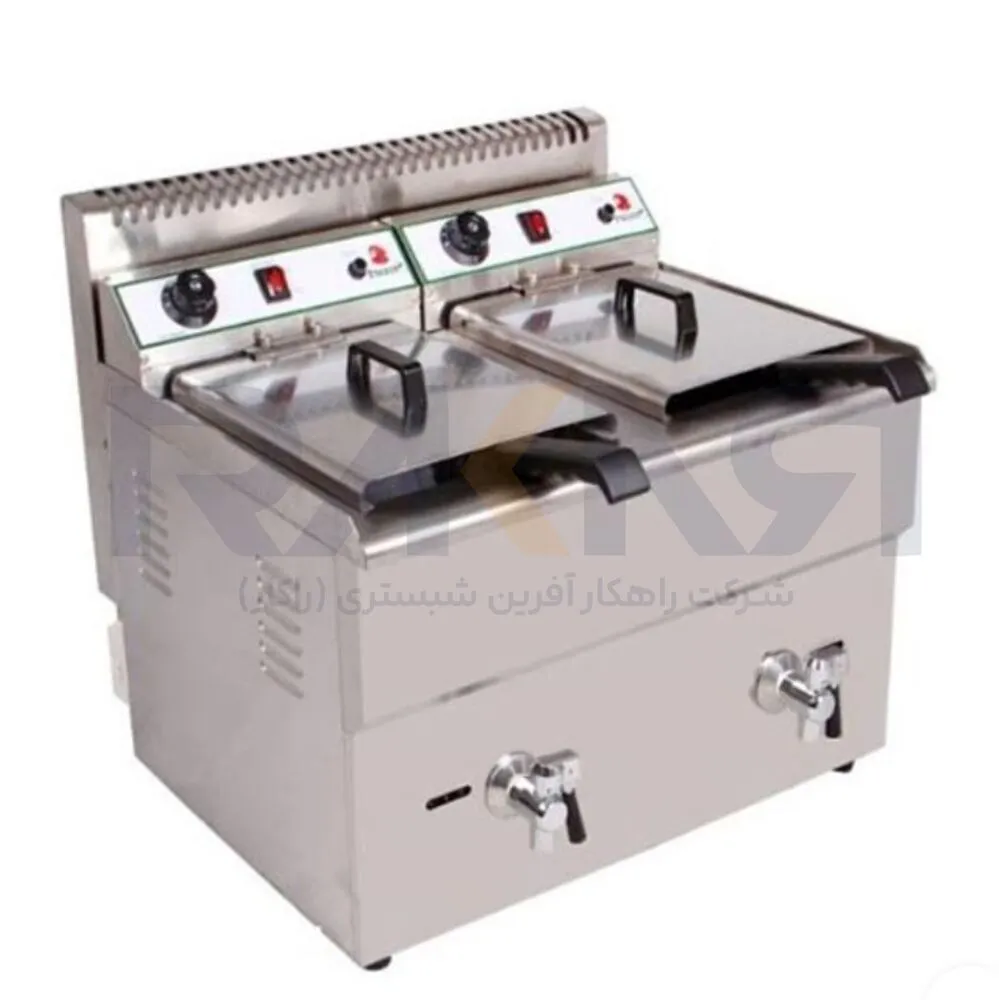 srkh kn gazy do lgn ba shyrtkhlyh asmart SMART 36_11zon سرخکن گازی دو لگن با شیر تخلیه اسمارت SMART 36