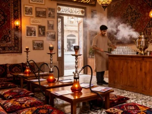 جواز قهوه خانه با قلیان