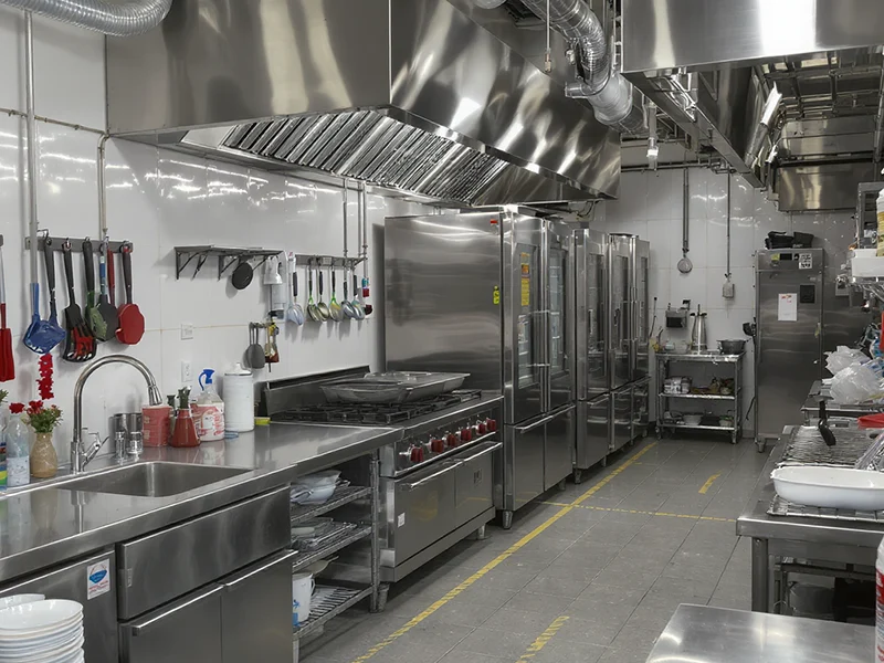طراحی تاسیسات آشپزخانه صنعتی: اصول فنی و استانداردها طراحی تاسیسات آشپزخانه صنعتی