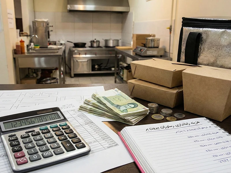 هزینه راه اندازی رستوران بیرون بر در 1404 (برآورد کامل سرمایه اولیه و تجهیزات) هزینه راه اندازی رستوران بیرون بر