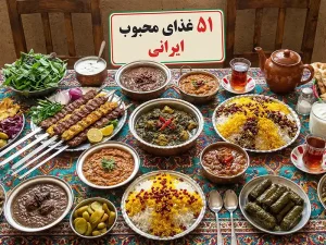 ۵۱ غذای محبوب ایرانی