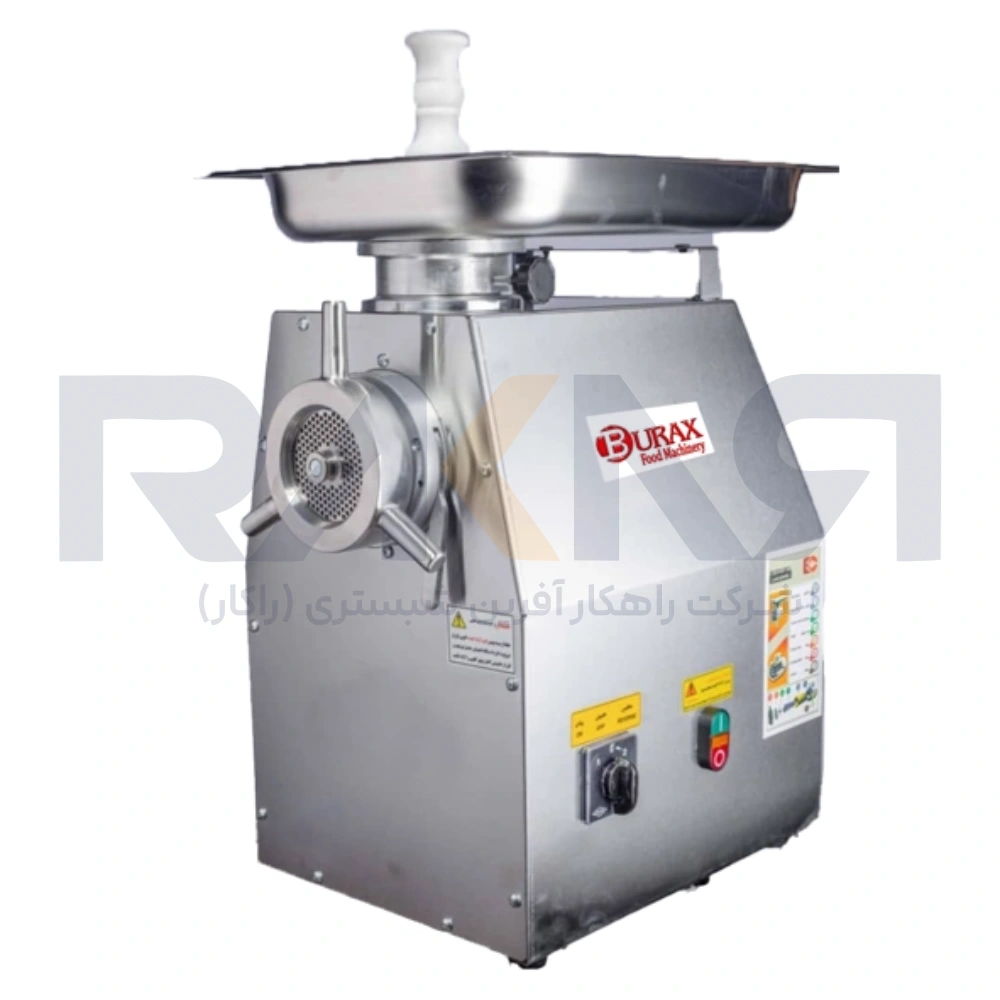 چرخ گوشت BURAX گیربکسی مدل BMG-32 گلویی استیل