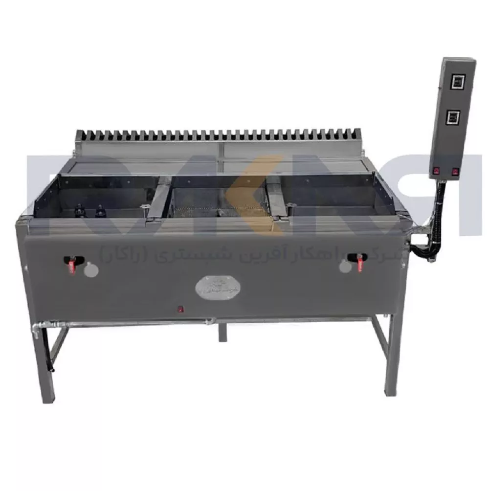 Falafel fryer with three basins and two digital thermostats سرخ کن فلافل سه لگن دو ترموستات دیجیتالی
