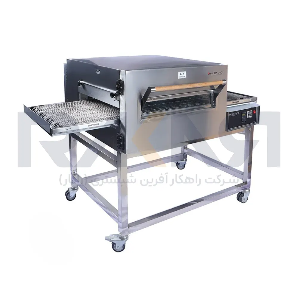 Hermagy Rail Pizza Oven 1456 80 Holes فر پیتزا ریلی هرماگی 1456 دهنه 80