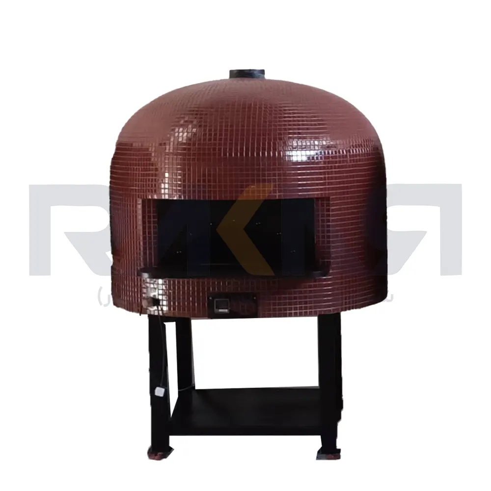 Neapolitan pizza oven rotating 120 cm diameter فر پیتزا ناپولیتن گردان 120 قطر 120 سانتی متر