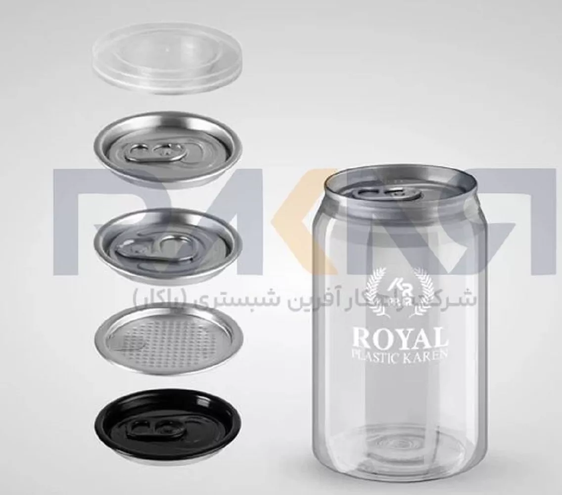 PET-CAN-350-CC-COVER بطری کن رویال با درب انتخابی 350 سی سی