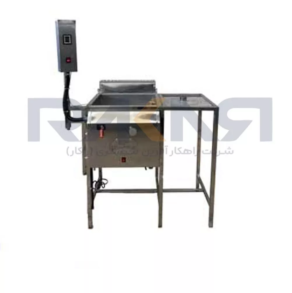 Single basin fryer, single thermostat, side rail سرخ کن تک لگن تک ترموستات ریل بغل
