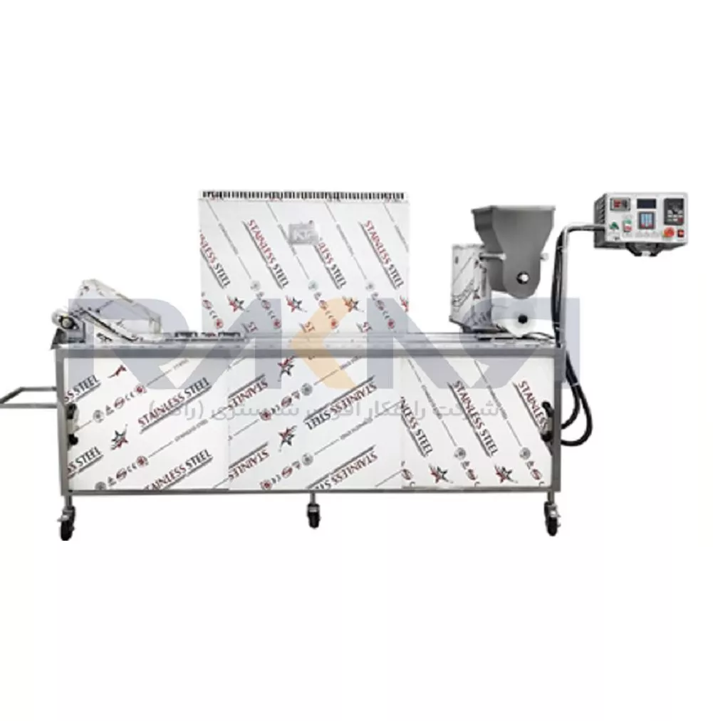 دستگاه فلافل زن ریلی طول 2/5 متر تمام اتوماتیک