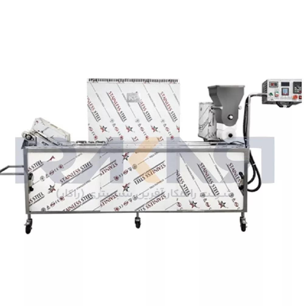 دستگاه فلافل زن ریلی طول 2 متر تمام اتوماتیک