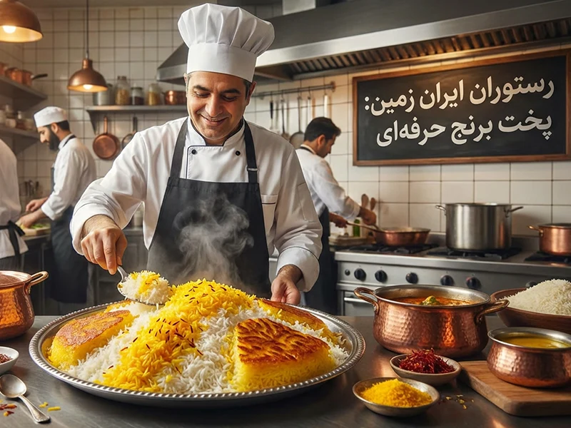 آموزش پخت برنج رستورانی