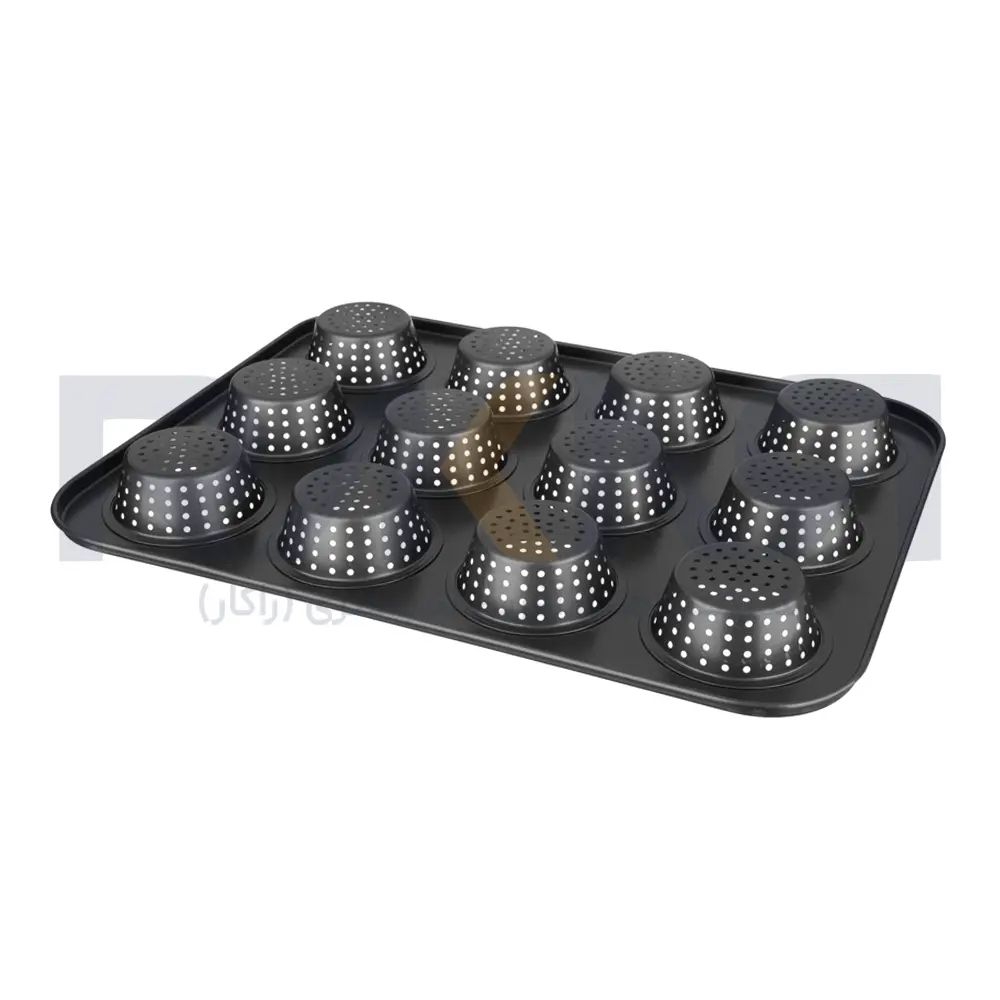 12-piece mesh muffin tin 3 cm high (2) قالب مافین مشبک 12 عددی ارتفاع 3 سانت